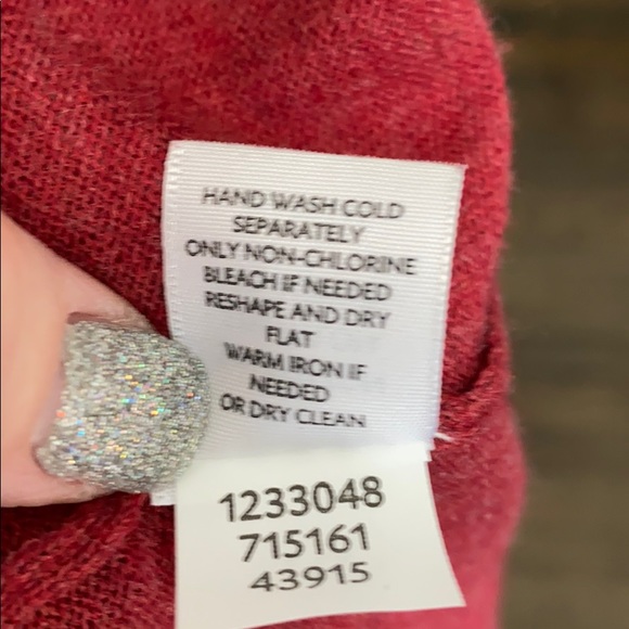 J. Jill Red Button Down Cardigan Sweater M Medium - Picture 7 of 8